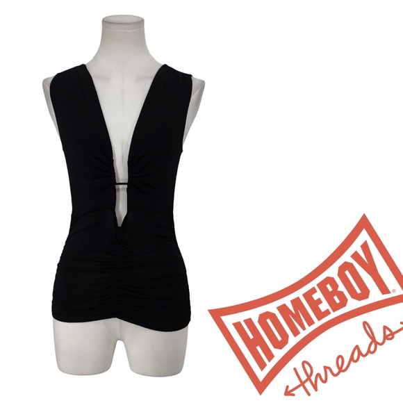 #38 LIVE Isabel Marant Black Fitted Cut Out Tank Top